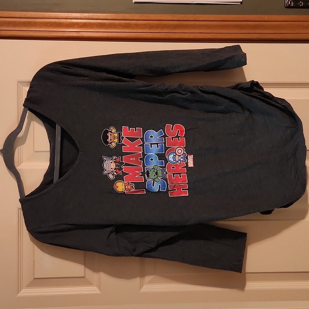 "I only make super heros" maternity shirt